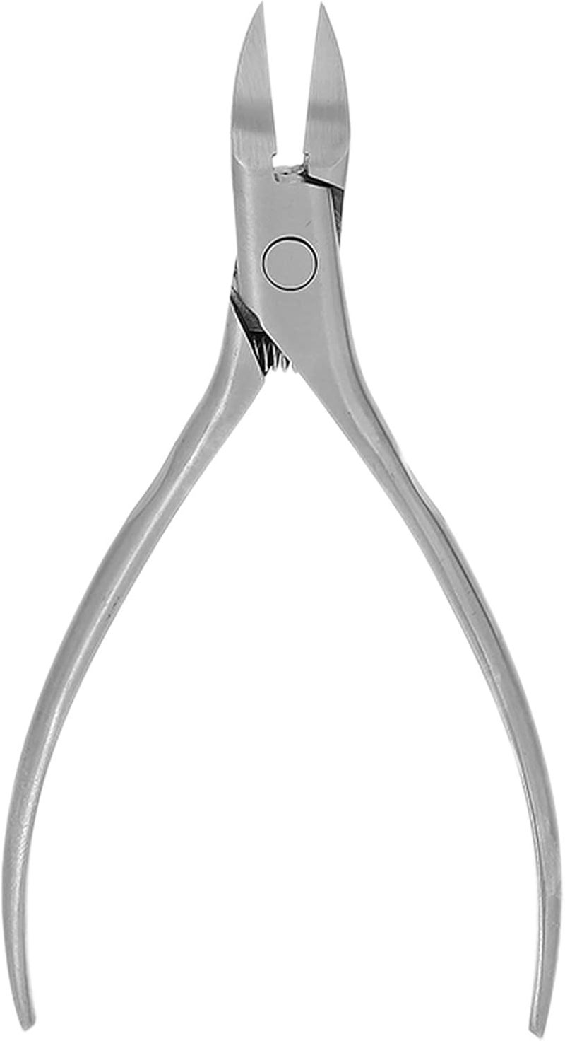 Cuticle Trimmer Nipper Toe Nail Clipper, Stainless Steel Pedicure Tool for Ingrown Toenail, Curved Eagle Beak with Angled Tips for Cuticle and Dead Skin Removal (Silver) - Image 4