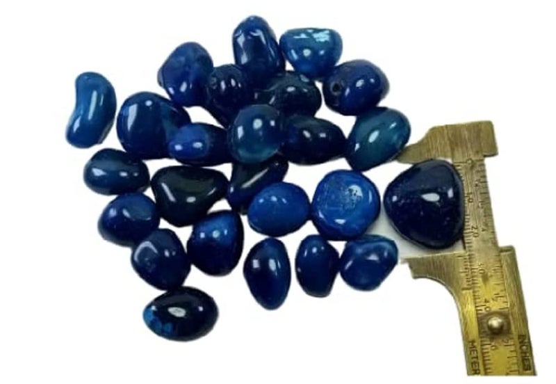 Blue Onyx Tumble Stones for Reiki Healing 50 Grams  - Image 2