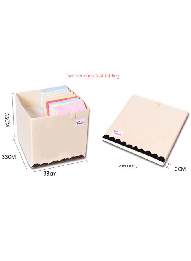 Generic - Lion Pattern Fabric Toy & Clothes Storage Bin for Kids, Large Household Storage Box - Image 1