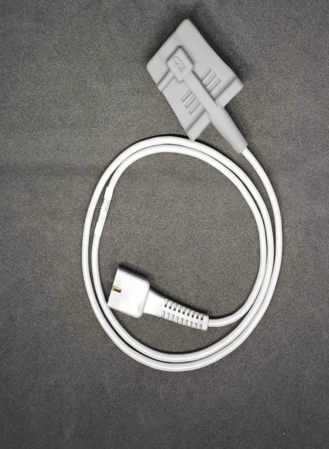 Biometric Cables SpO2 0.9 m Probe Compatible with Nellcor-DS100A (Oximax)/L&T (Planet50N/60/40) Adult Flex Rubber Type (Grey) - Image 1