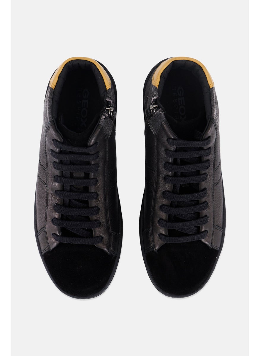 GEOX Men U Magnete H Lace Up Casual Shoes, Black  - Image 3