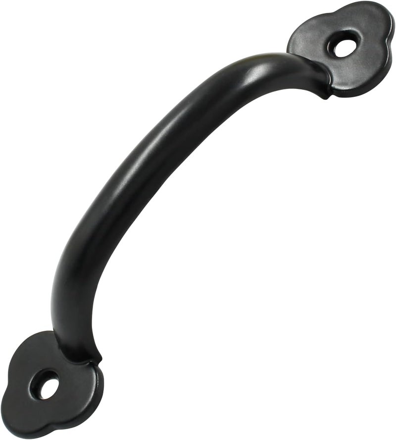 Bivethoi 12 Pcs Barn Door Handles, Metal Door Handle Black, Gate Pull Handle for Outdoor Garage Fence, Indoor Drawer Closet. - Image 4