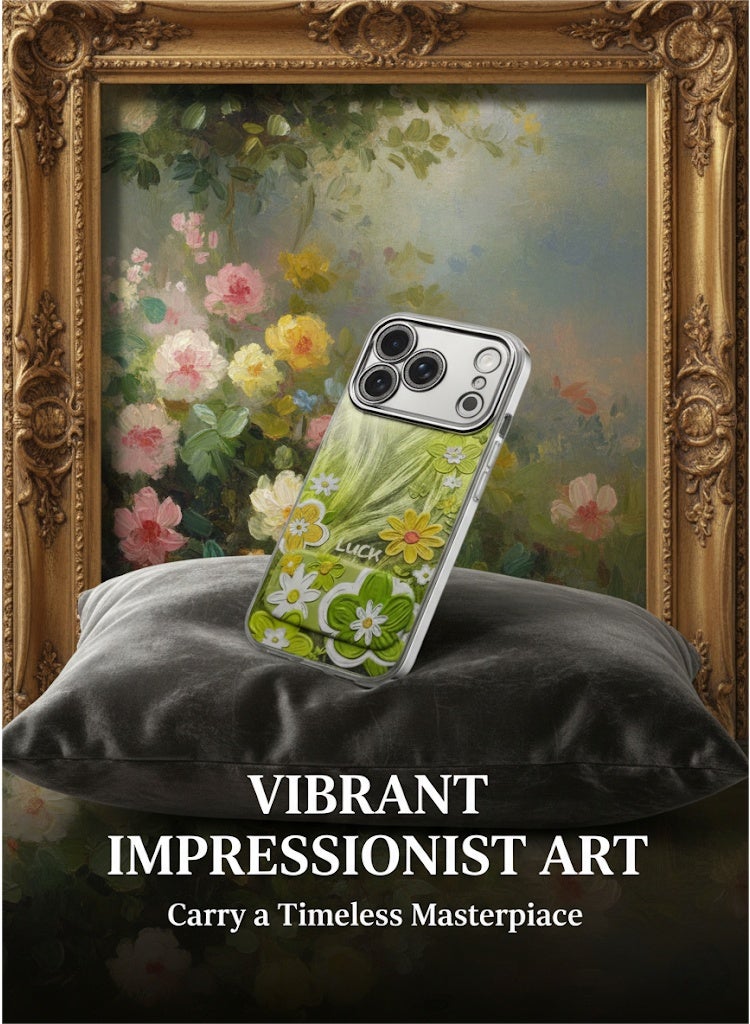 iPhone 17 Pro Case for Girl and Women, Shockproof Protective Phone Case & oil painting Flower Floral Design, Aesthetic Cute Girly Cover with stand holder from Extraordinary Designer for Women and Girl - Image 5