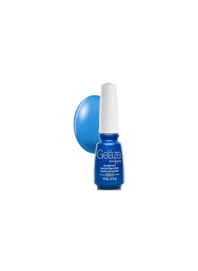 China Glaze Gelaze Gel-N-Base Polish, Splish Splash, 0.5 Fluid Ounce
