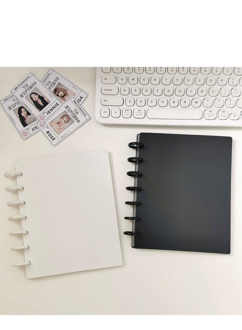 Photocard Binder 3 Inch Photocard Holder Book Sleeves with 30Pcs Inner Pages Idol Album Business Cards Collect 6 Ring Photo Protectors hold 240 Cards  - Image 2