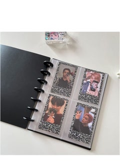 Generic Photocard Binder 3 Inch Photocard Holder Book Sleeves with 30Pcs Inner Pages Idol Album Business Cards Collect 6 Ring Photo Protectors hold 240 Cards  - Image 3