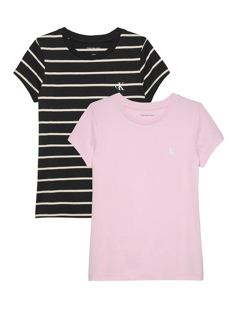 Calvin Klein Jeans Kids 2 Pack Of Logo T-Shirt