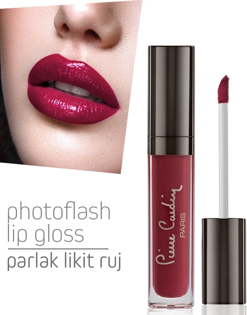 بيير كاردان Photoflash Lipgloss – Glossy Liquid Lipstick - Indian Red