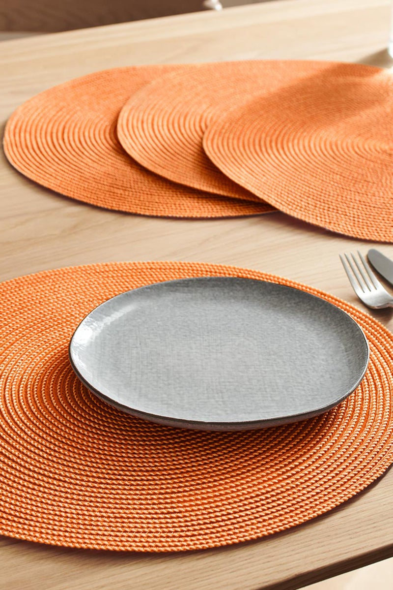 Tchibo 4 Pcs Place Mats, Orange - Image 1
