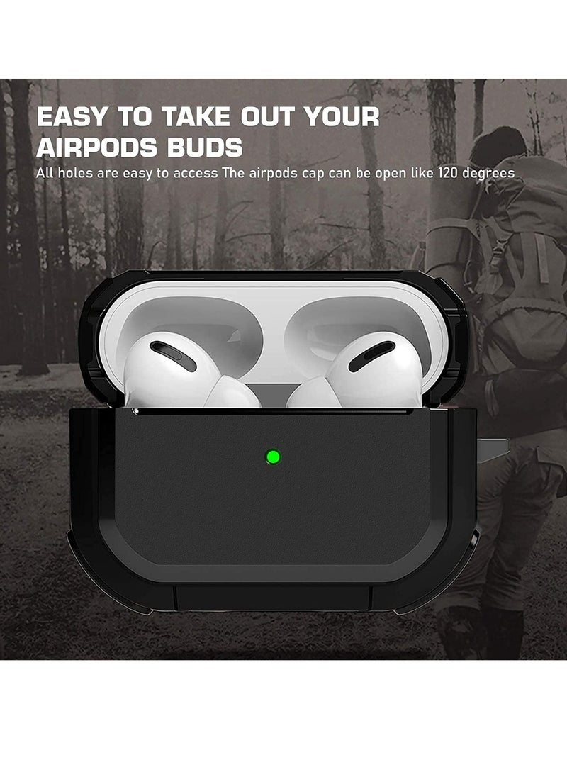 ELTRAZONE AirPods Pro Case Cover with Keychain Full Protective Shockproof Soft TPU Accessories Skin Compatible for Apple Airpods Pro Case for Women Men Girls Boys Front LED Visible - Image 4