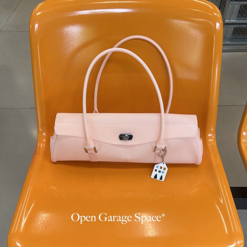 Spring Long-Handle Jelly Baguette Handbag Faux Leather Polka Dot Shoulder Tote for Women - Image 2
