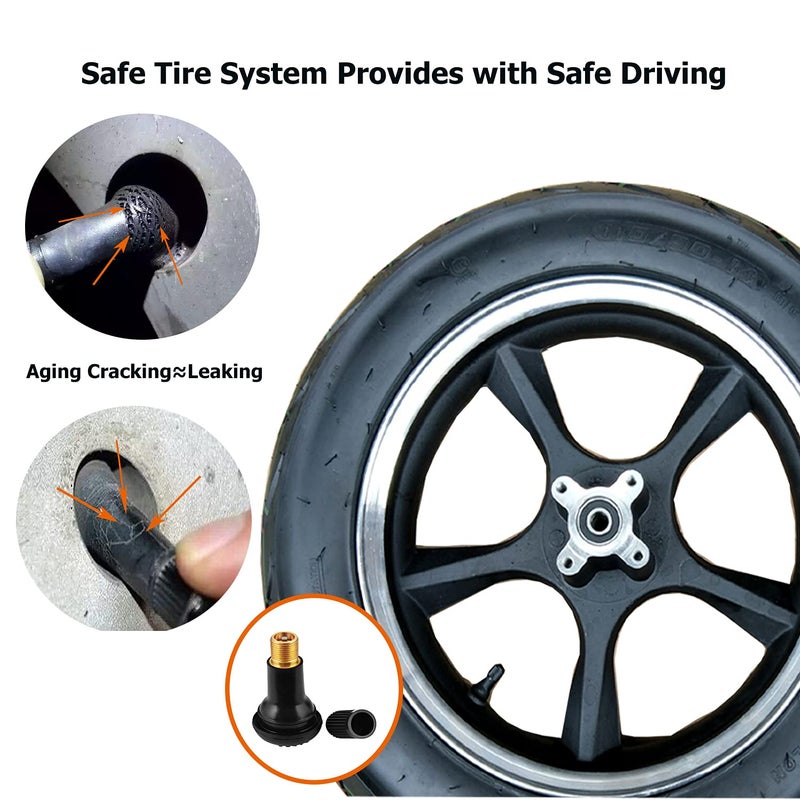 Dr.Roc Tire Valve Stem Puller Tools Set â€“1 x Valve Stem Installer, 10 x Brass and Ozone Resistant EPDM Snap-in Tire Valve Stem with Valve Cores (6 x TR412,4 x TR413), 1 x Valve Core Remover - Image 4