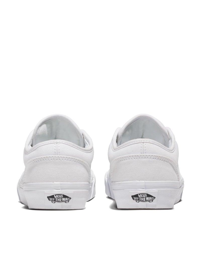 Vans Women's Atwood Shoe - Low-Top Fashion Sneakers for Work & Everyday Wear. Canvas White. 7.5 - Image 3
