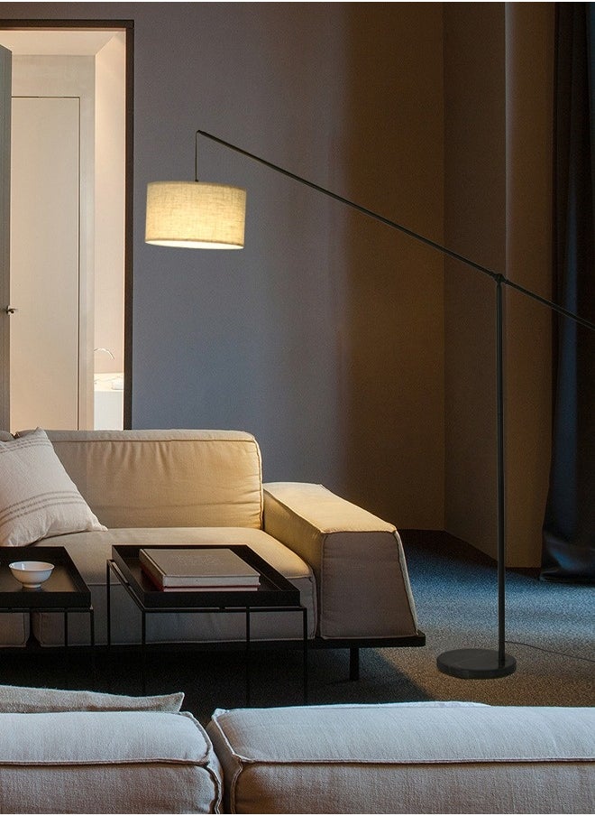 DIDA Arc Floor Lamp, Overhang Cantilever Standing Lamp, Adjustable Balance Arm Shades, Heavy Base, Foot Switch, Warm Light, for Living Room Bedroom Couch Sofa Reading 40 Inch 175x125 cm 12 Watt  - Image 2