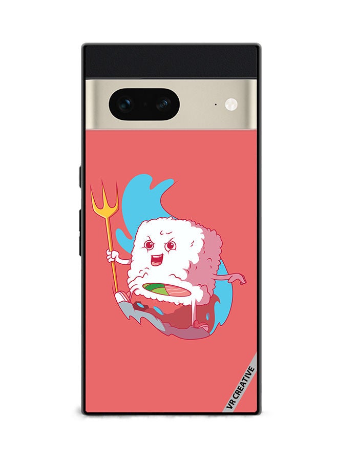 VR CREATIVE Protective Case Cover For Google Pixel 7 King Sushi Design Multicolour - Image 1