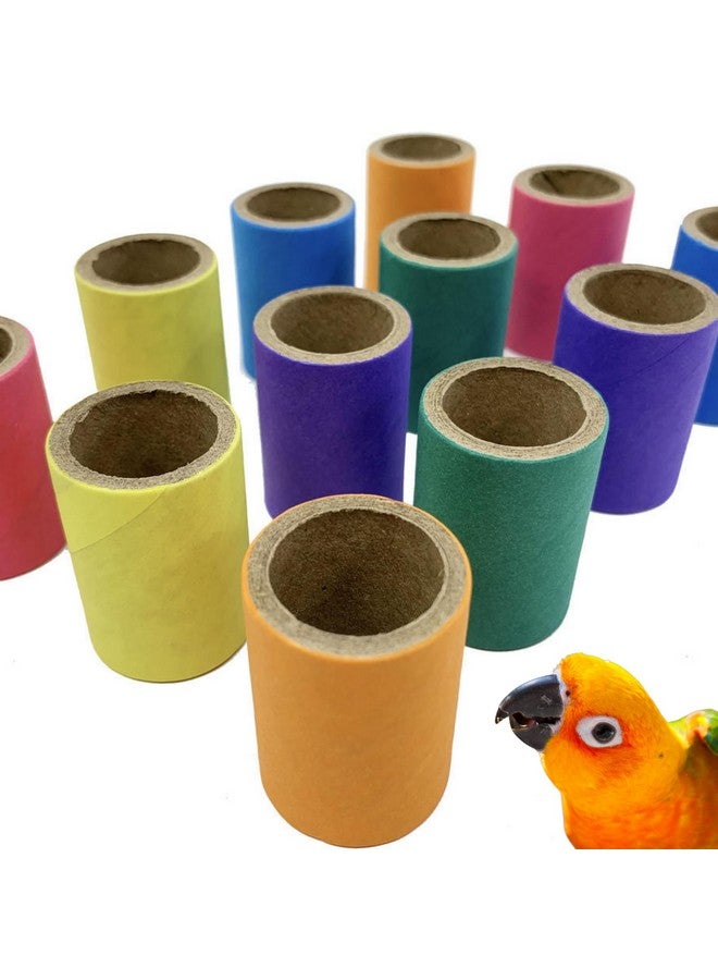Bonka Bird Toys Bonka Bird Toys 2108 Pk12 1-Inch Tube Bagels Foot Talon Craft Part Parrot Cage Toy, Parakeet, Conure, Parrotlet, and Similar Breed Sizes - Image 1