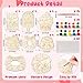 CJiangpo 24 Pack Valentines Day Dessert Wood Painting Craft Kits Valentines Cards with Watercolor Paint Bulk for Boys Girls Color Your Own Wooden Craft Kids Classroom Exchange Gift Party Favors - Image 4