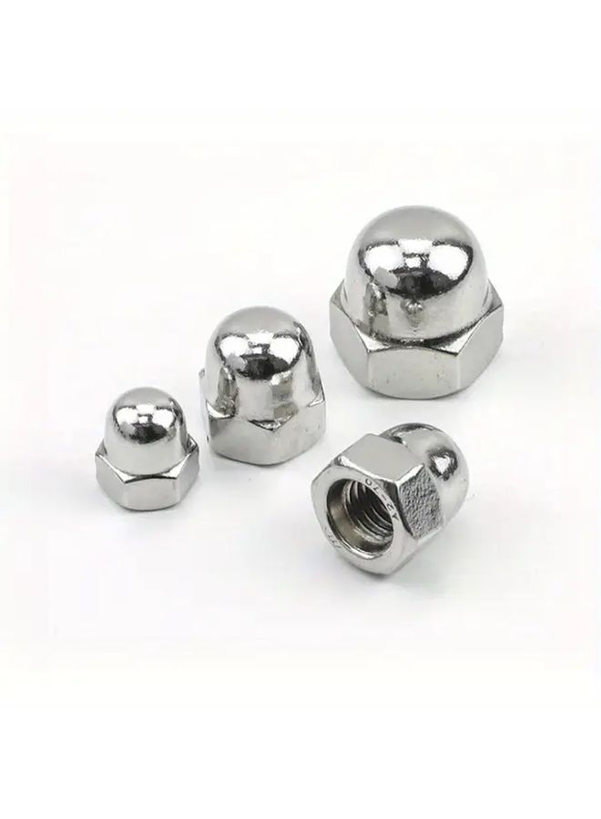 5 Pcs M8 Stainless Steel 304 Cover Nuts GB923 Spherical Cap Nuts Brushed Finish Left Hand Threads One Way Drive System Hex Nut For Screw - Image 5