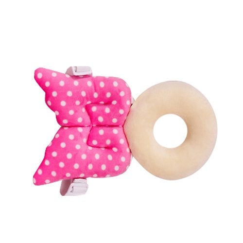 Futaba Drop Resistance Head Protection O-Shaped Baby Pillow - Pink - Image 4