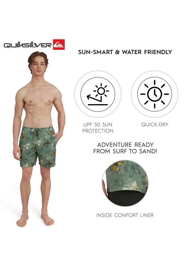 QUIKSILVER Men's Swimwear Regular Fit Stretchable Comfort Liner Swim Trunks (S-XXL) - Image 2