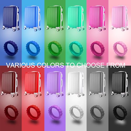 HoldFist 8 Pack Luggage Wheel Covers for Most 8Spinner Wheel Suitcases Silicone Material for Mute and Shock Absorption Grey - Image 3