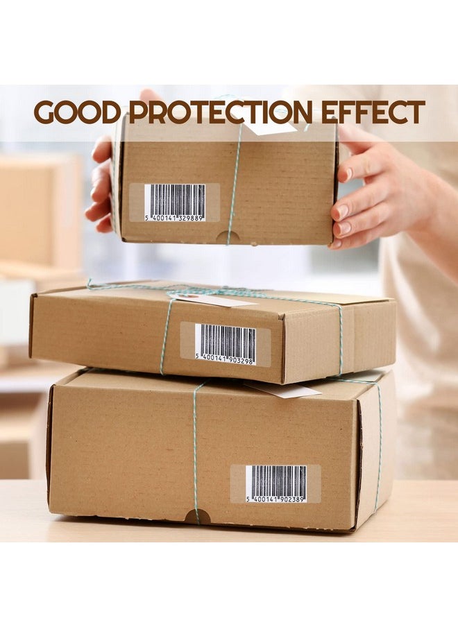 Zonon - 5 Roll/ 2500 Pcs Label Protectors, Clear Label Protectors Library Labels Transparent Wafer Seal Stickers Waterproof For Classroom Protecting Barcode Package Books Numbers - Image 1