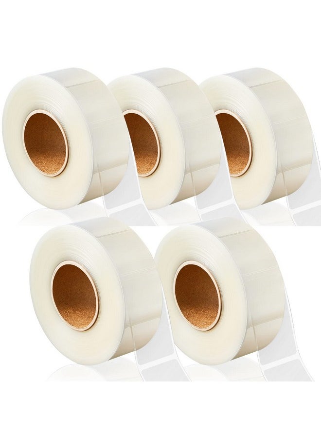 Zonon - 5 Roll/ 2500 Pcs Label Protectors, Clear Label Protectors Library Labels Transparent Wafer Seal Stickers Waterproof For Classroom Protecting Barcode Package Books Numbers - Image 1
