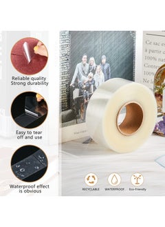 Zonon 5 Roll/ 2500 Pcs Label Protectors, Clear Label Protectors Library Labels Transparent Wafer Seal Stickers Waterproof For Classroom Protecting Barcode Package Books Numbers  - Image 3