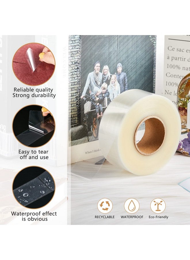 Zonon - 5 Roll/ 2500 Pcs Label Protectors, Clear Label Protectors Library Labels Transparent Wafer Seal Stickers Waterproof For Classroom Protecting Barcode Package Books Numbers - Image 1