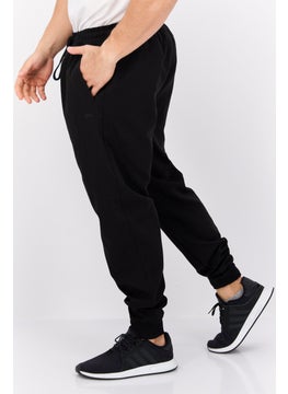 Legend Men Regular Fit Solid Jogger Pants, Black  - Image 2