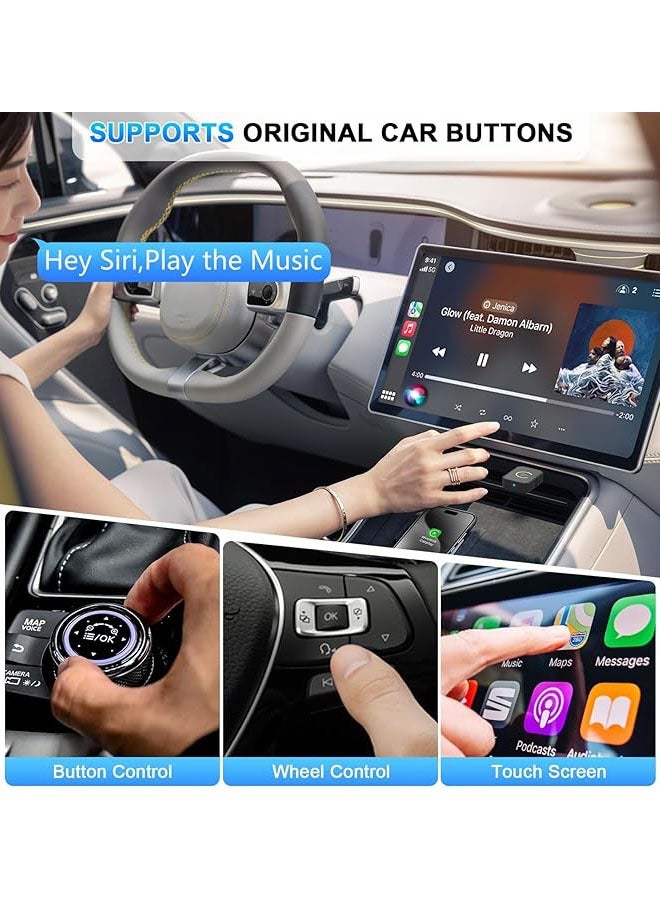 Arabest 2-in-1 Wireless CarPlay & Android Auto Adapter - Mini USB-C/USB Dongle for OEM Wired Systems, Compatible with iPhone iOS 10+ and Android 11+, Seamless Wireless Connectivity - Image 5