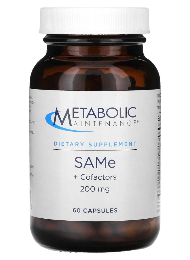 Metabolic Maintenance SAMe + Cofactors 200 mg 60 Capsules