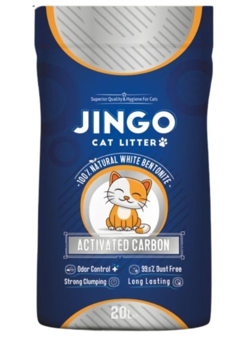 JINGO Jingo Cat Litter with Carbon 20 Liters  - Image 1