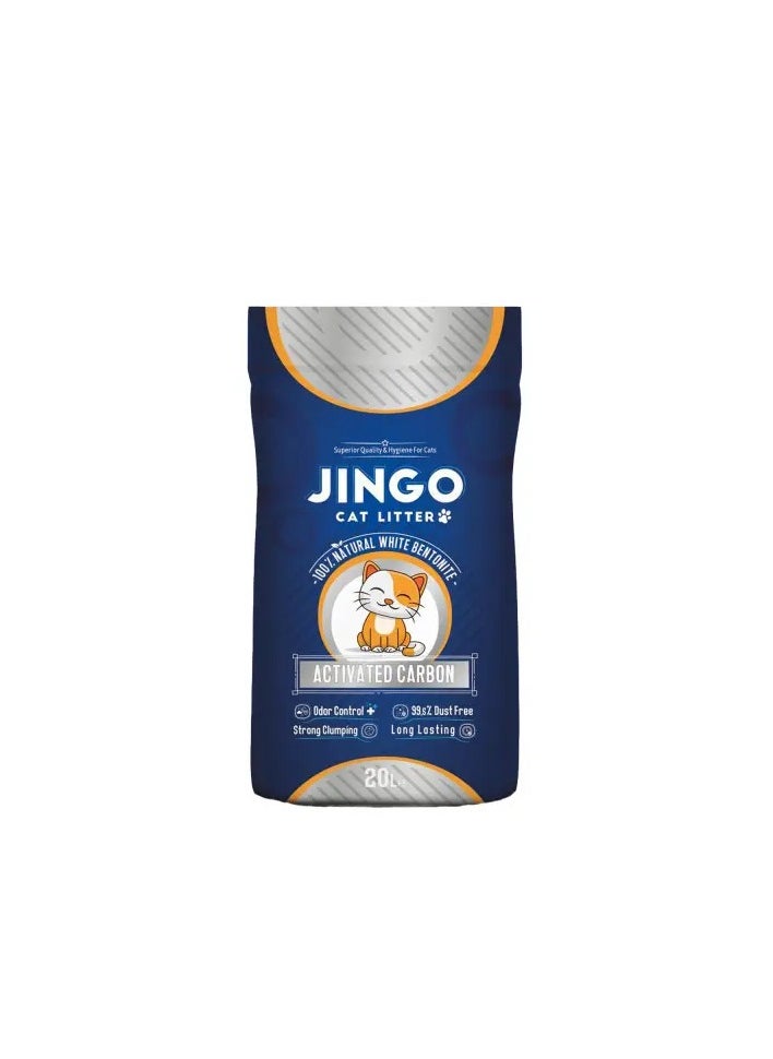 JINGO Jingo Cat Litter with Carbon 20 Liters  - Image 3