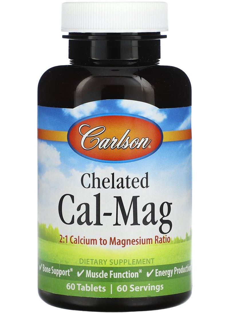 Chelated Cal-Mag, 60 Tablets