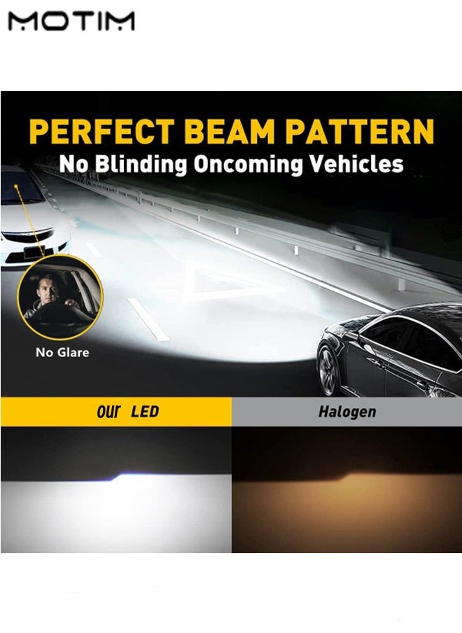 Motim M3 LED  H11 Headlight Bulbs 2PCs, 4800LM 6500K, Cool White High Brightness, Hi/Lo Beam LED Bulbs Plug and Play, Wireless Headlight LED Bulb  - Image 3