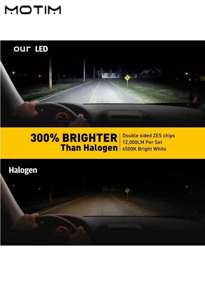 Motim M3 LED  H11 Headlight Bulbs 2PCs, 4800LM 6500K, Cool White High Brightness, Hi/Lo Beam LED Bulbs Plug and Play, Wireless Headlight LED Bulb  - Image 5