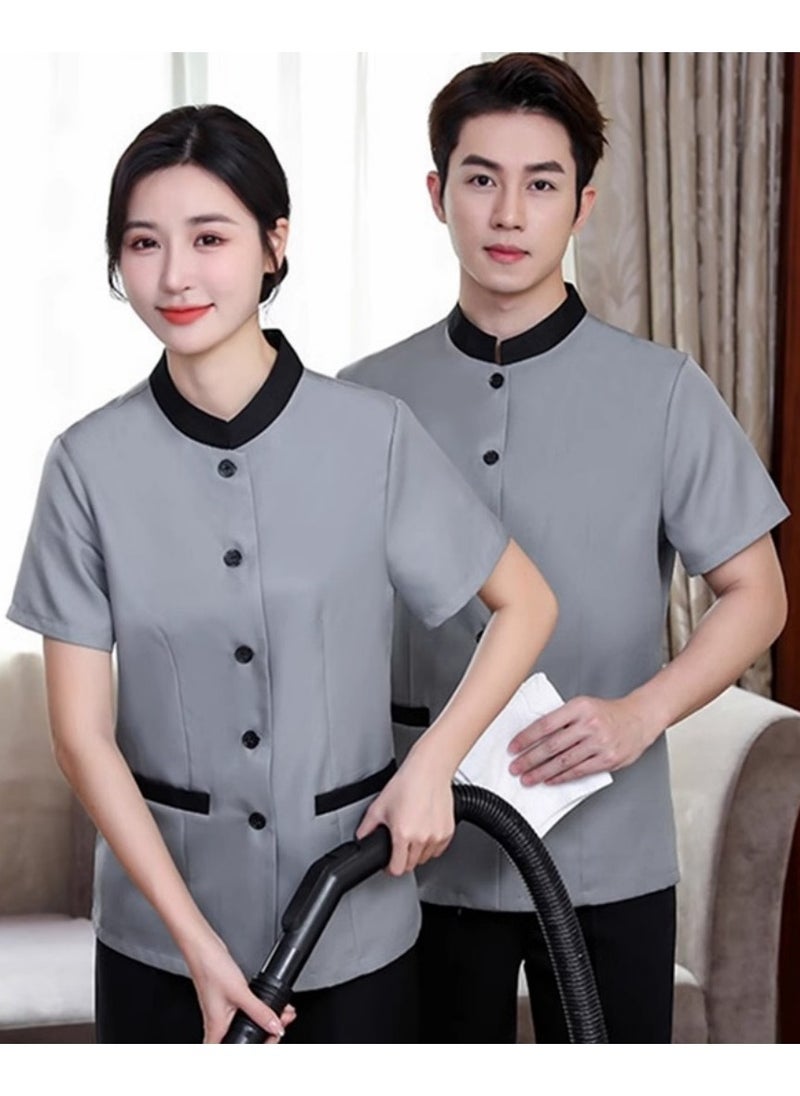 KUYING New Summer Cleaner Work Clothes 