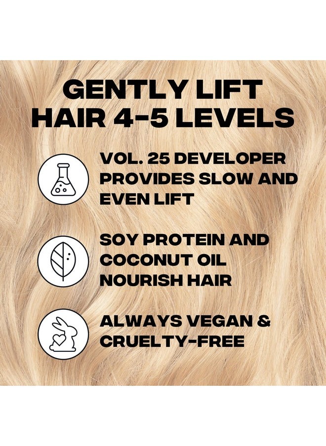 Good Dye Young Good Dye Young Hair Lightener Kit (Streaks and Strands) with Dust Free Powder Lightener & 25 Volume Developer - Moisturizing Bleaching Kit - Vegan Hair Bleach (2 oz.)  - Image 4