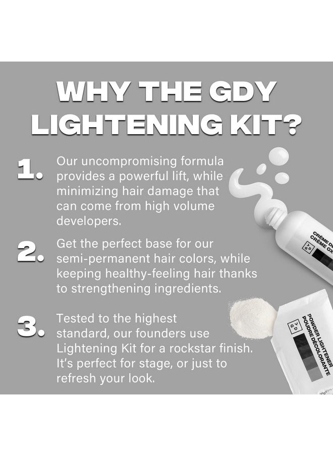 Good Dye Young Good Dye Young Hair Lightener Kit (Streaks and Strands) with Dust Free Powder Lightener & 25 Volume Developer - Moisturizing Bleaching Kit - Vegan Hair Bleach (2 oz.)  - Image 5