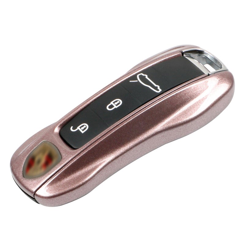 Jaronx Compatible with Porsche Key Fob Cover Compatible with Porsche Cayenne Panamera Key Cover 20182024 Carrera Taycan Accessories 20202024 Frozen Berry MetallicNew