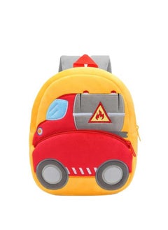 Blue Tree blue tree School Bag for Cute Kids for (1-6 Years), Preschool Soft Plush Oil Tanker Truck for Toddlers, Embroidery Travel Backpack for Baby Boys  - Image 1