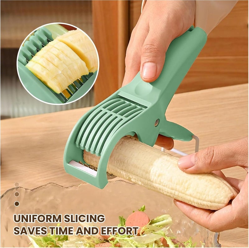 DQ faith Kitchen Stainless Steel Vegetable and Fruit Slicer Multi functional Vegetable Salad and Fruit Slicer - Image 2
