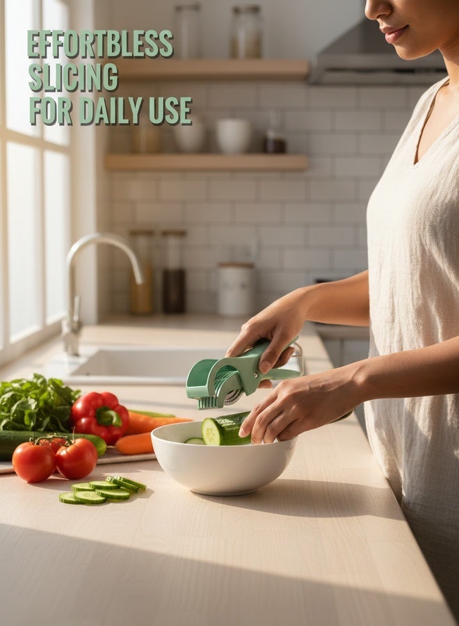 DQ faith Kitchen Stainless Steel Vegetable and Fruit Slicer Multi functional Vegetable Salad and Fruit Slicer - Image 5