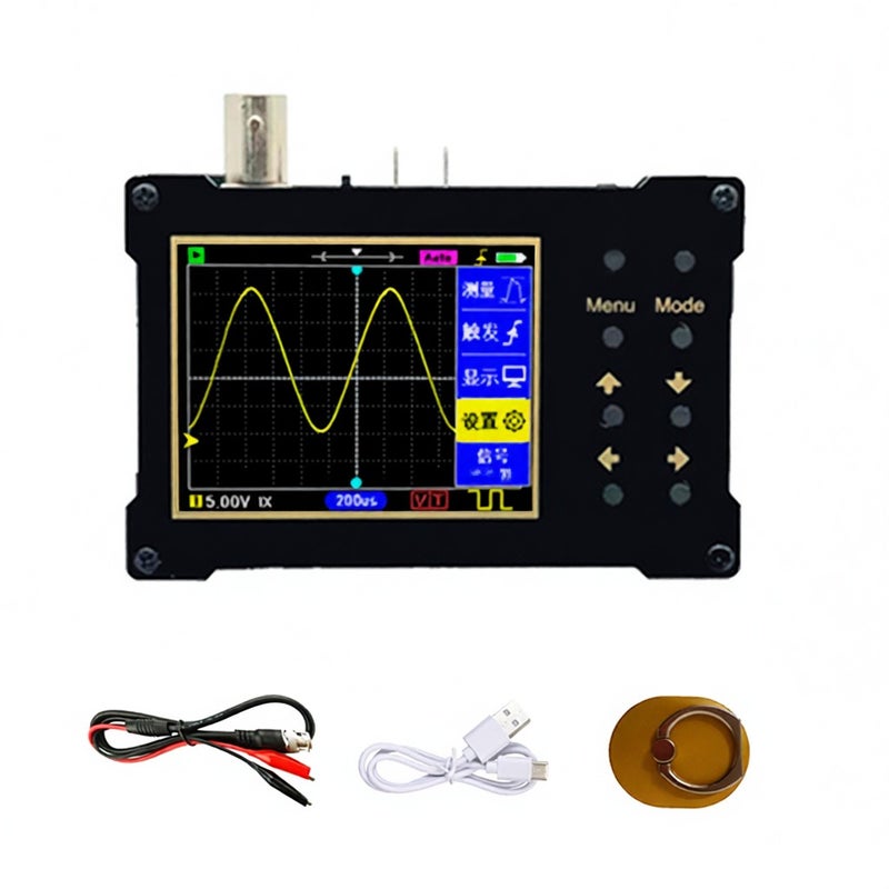 Oscilloscope 1M Bandwidth 2.4 Inch TFT LCD Display - High Practicality Portable Oscilloscope for On-site Debugging & Electronic Measurement Tests - Image 1