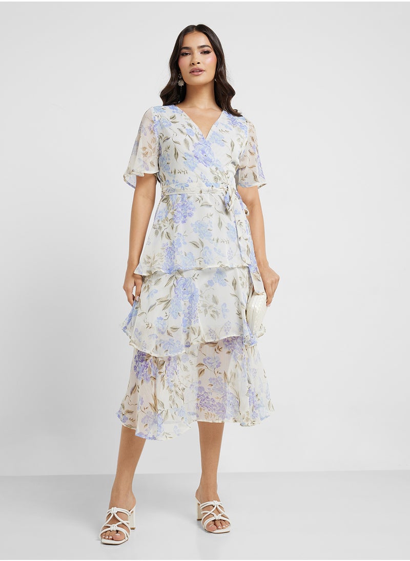 ELLA Floral Print Dress  - Image 1