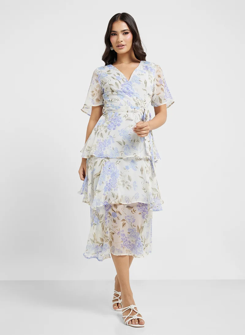 ايلا Floral Chiffon Dress