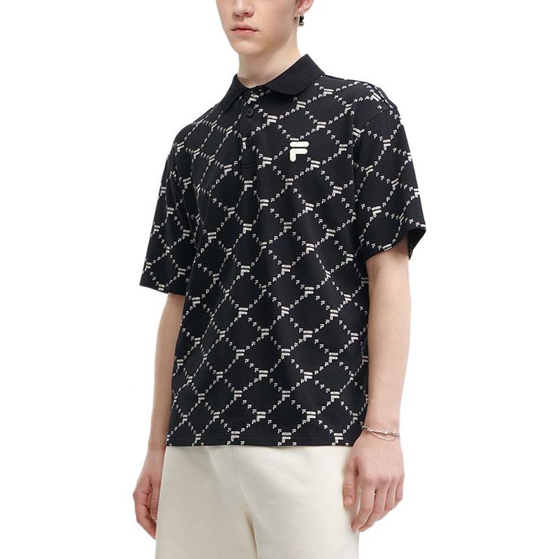 FILA FUSION FOB Polo Shirt Men's Jet Black - Image 2