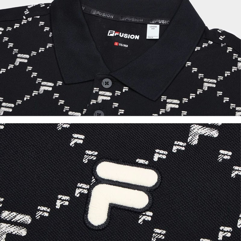 FILA FUSION FOB Polo Shirt Men's Jet Black - Image 4