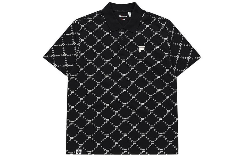 FILA FUSION FOB Polo Shirt Men's Jet Black - Image 1